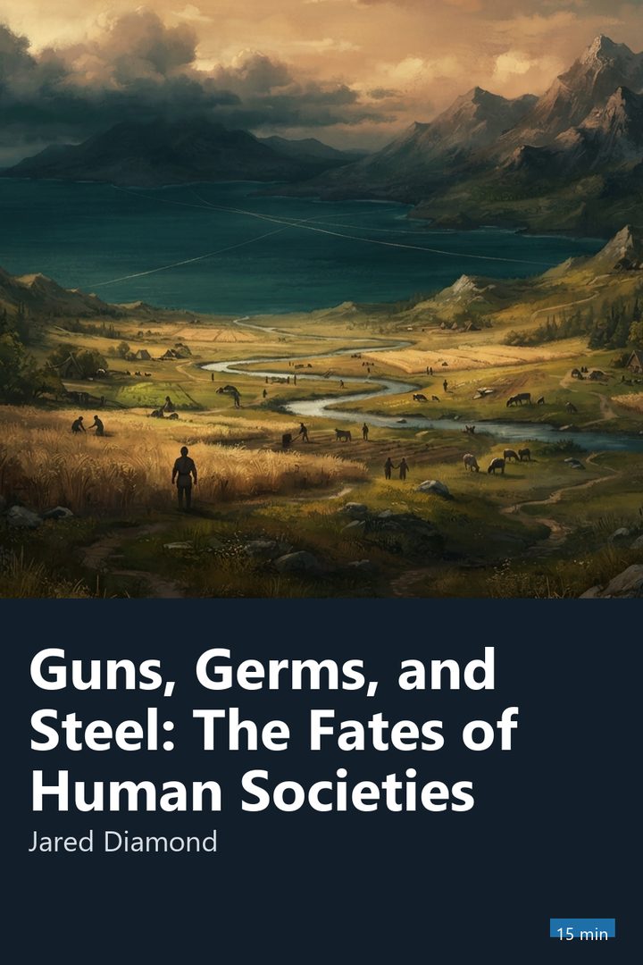 Cover of Guns, Germs, and Steel: The Fates of Human Societies
