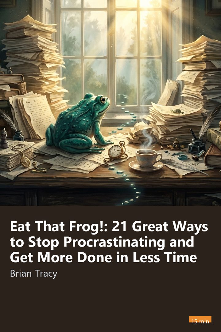 Cover of Eat That Frog!: 21 Great Ways to Stop Procrastinating and Get More Done in Less Time