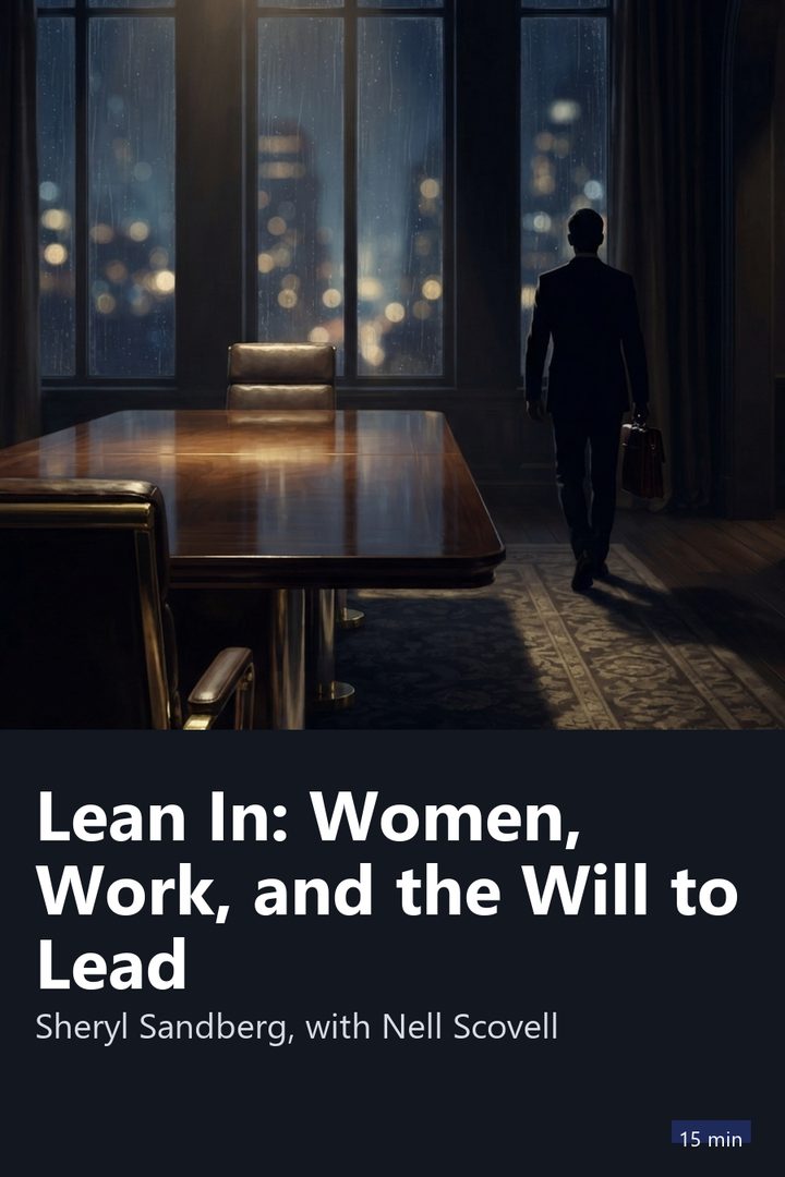 Cover of Lean In: Women, Work, and the Will to Lead