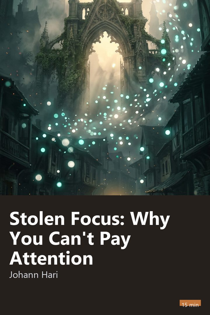 Cover of Stolen Focus: Why You Can't Pay Attention
