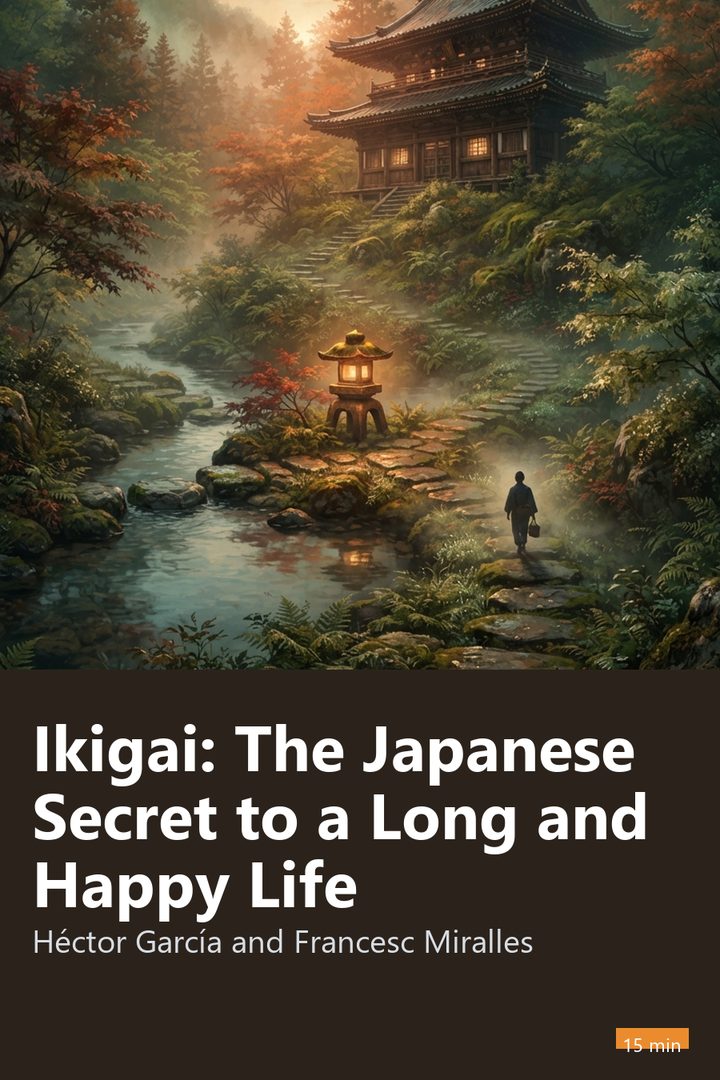 Cover of Ikigai: The Japanese Secret to a Long and Happy Life