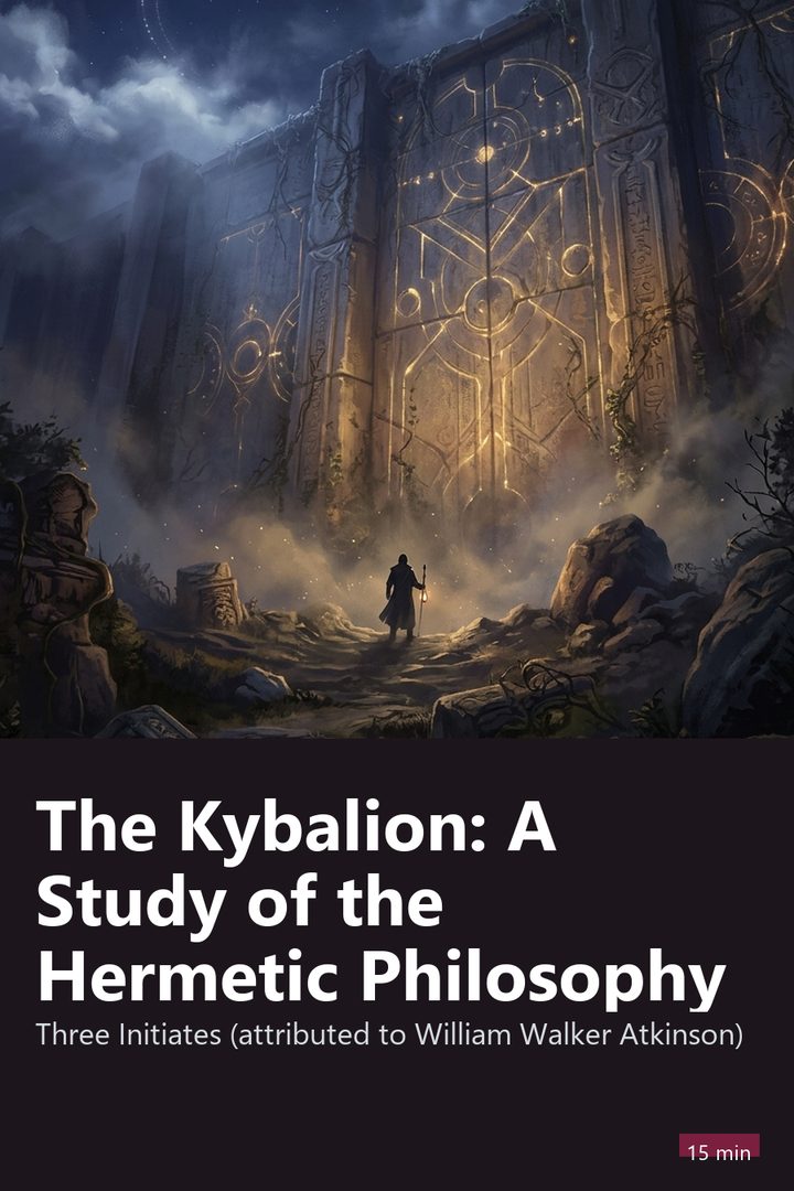 Cover of The Kybalion: A Study of the Hermetic Philosophy