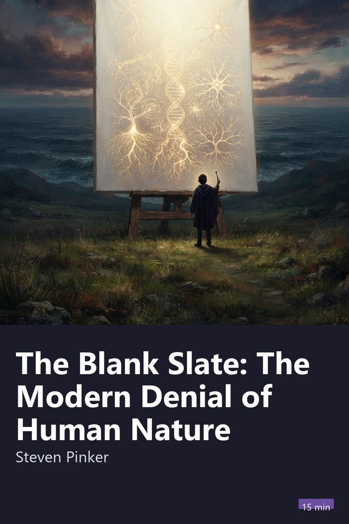 Cover of The Blank Slate: The Modern Denial of Human Nature