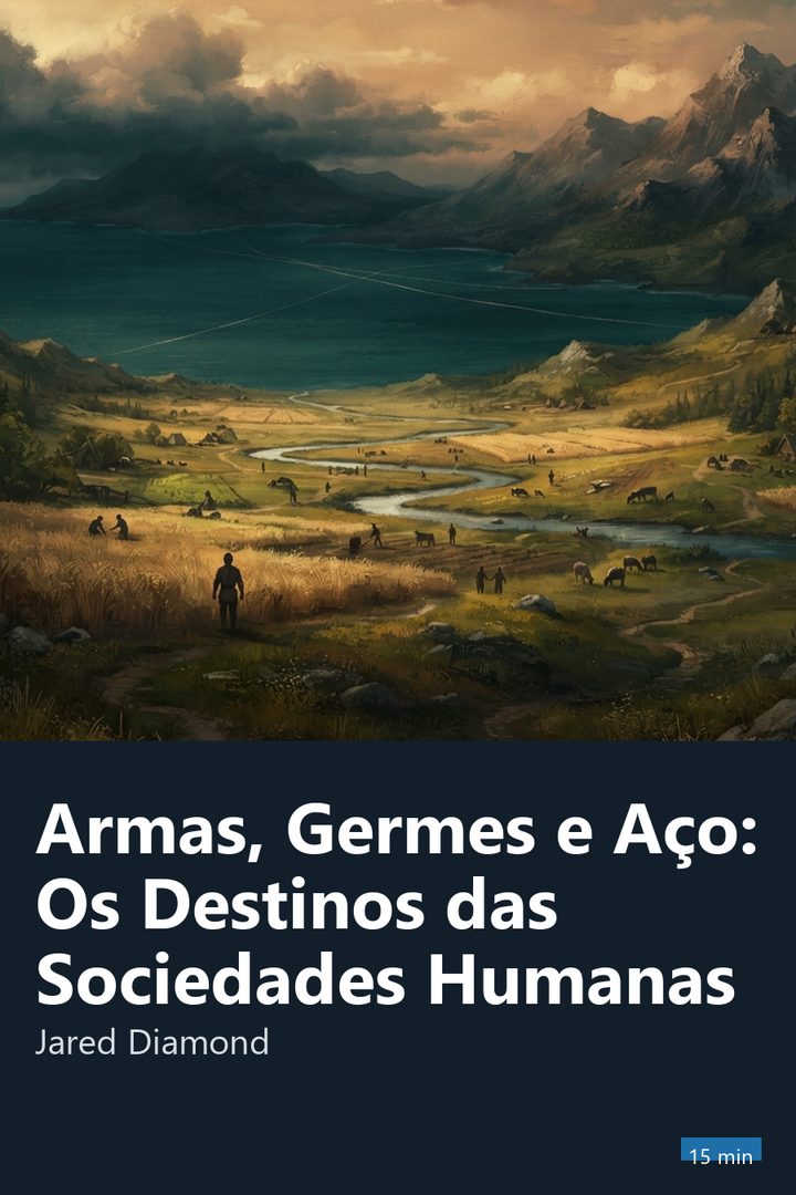 Capa do resumo de Armas, Germes e Aço: Os Destinos das Sociedades Humanas