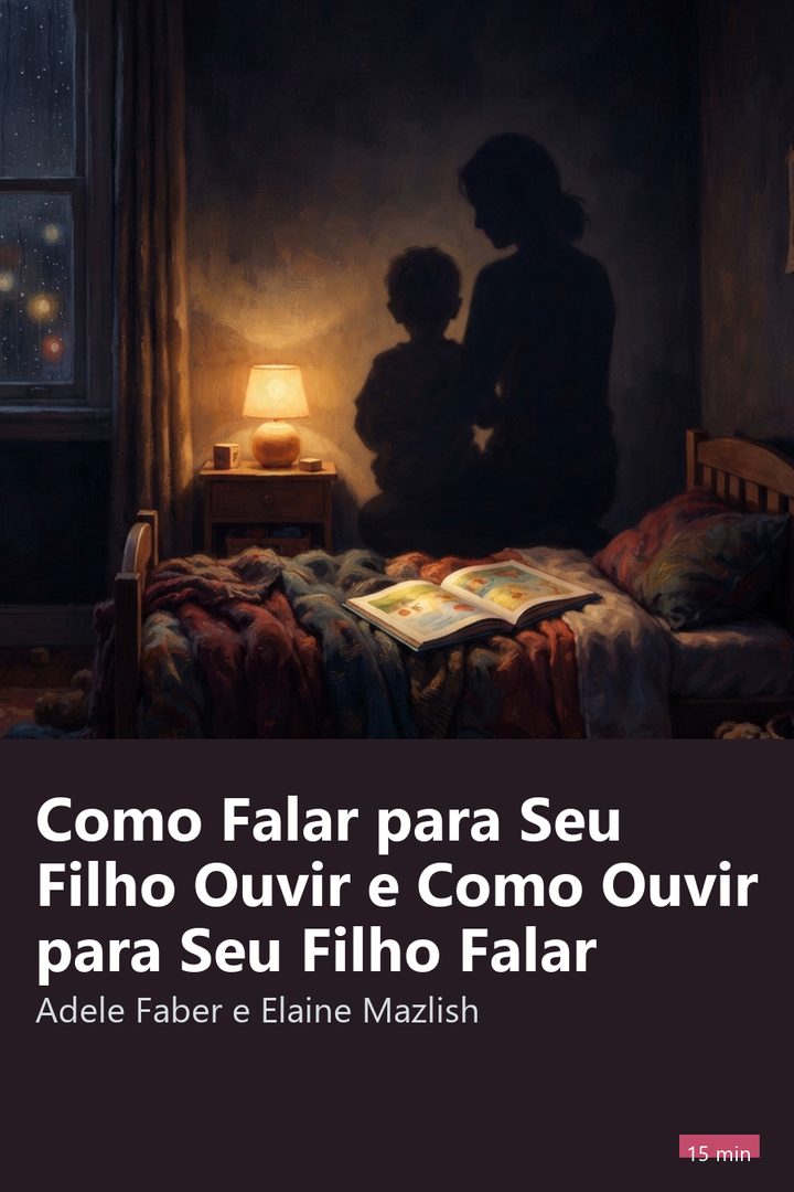 Capa do resumo de Como Falar para Seu Filho Ouvir e Como Ouvir para Seu Filho Falar
