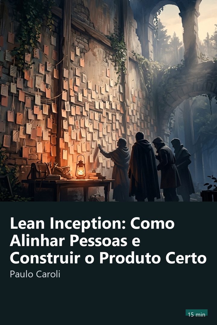 Capa do resumo de Lean Inception: Como Alinhar Pessoas e Construir o Produto Certo