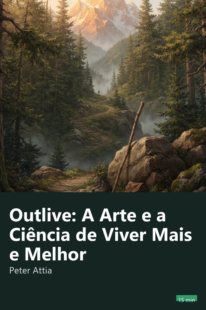 Capa do resumo de Outlive: A Arte e a Ciência de Viver Mais e Melhor