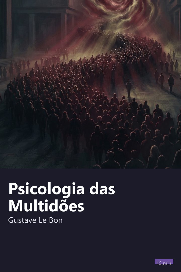 Capa do resumo de Psicologia das Multidões