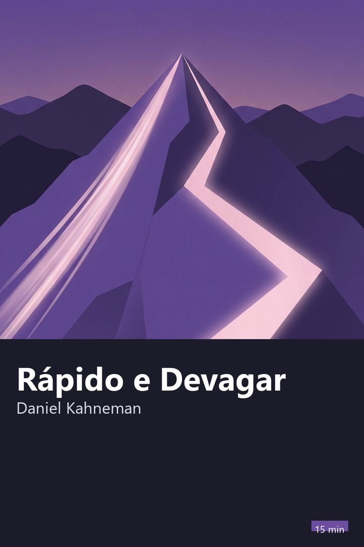 Capa do resumo de Rápido e Devagar: Duas Formas de Pensar